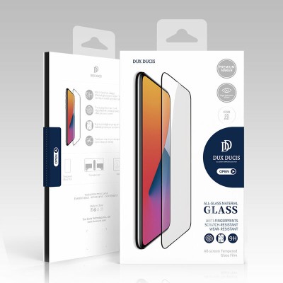 Folie Sticla iPhone 12 Pro Max Dux Ducis Tempered Glass - Negru - 2 Folie Sticla iPhone 12 Pro Max Dux Ducis Tempered Glass - Negru - 2