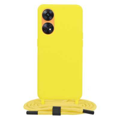 Husa pentru Oppo Reno8 T - Techsuit Crossbody Lanyard - Yellow - 1