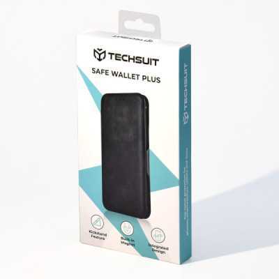 Husa pentru iPhone 12 Techsuit Safe Wallet Plus, Black - 2