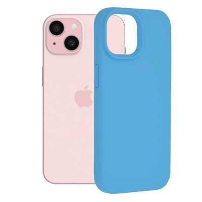 Husa pentru iPhone 15 - Techsuit Soft Edge Silicone - Denim Blue - 1