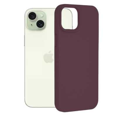 Husa pentru iPhone 15 Plus - Techsuit Soft Edge Silicone - Plum Violet - 1