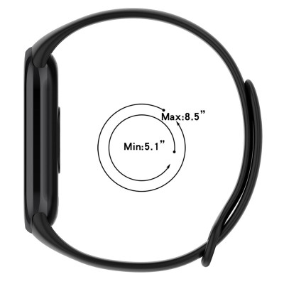 Bratara Xiaomi Mi Band 8 NFC Techsuit, negru, W014 - 3 Bratara Xiaomi Mi Band 8 NFC Techsuit, negru, W014 - 3