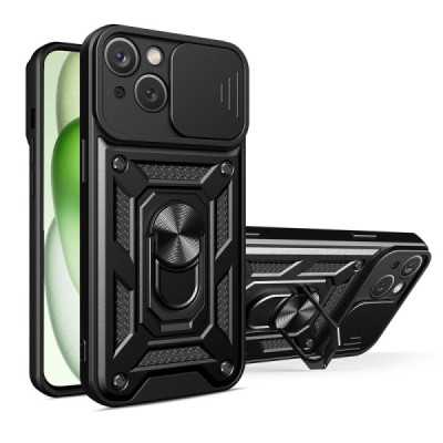 Husa pentru iPhone 15 Plus - Techsuit CamShield Series - Black - 1