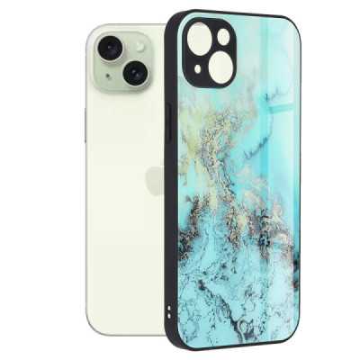 Husa pentru iPhone 15 Plus - Techsuit Glaze Series - Blue Ocean - 1