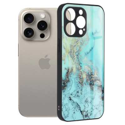 Husa pentru iPhone 15 Pro Max - Techsuit Glaze Series - Blue Ocean - 1