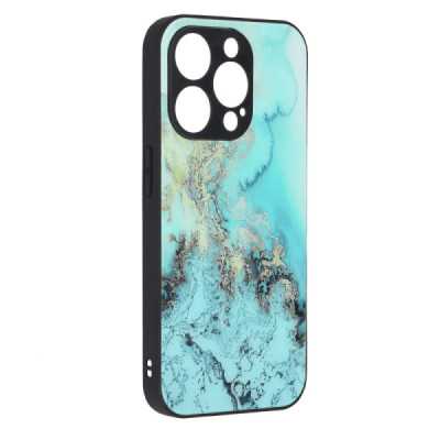 Husa pentru iPhone 15 Pro Max - Techsuit Glaze Series - Blue Ocean - 5