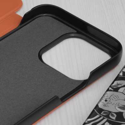 Husa pentru iPhone 15 Pro - Techsuit eFold Series - Orange - 3