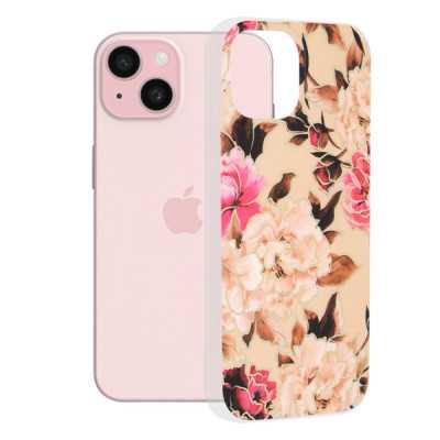 Husa pentru iPhone 15 - Techsuit Marble Series - Mary Berry Nude - 1