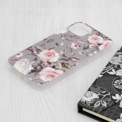 Husa pentru iPhone 15 Plus - Techsuit Marble Series - Bloom of Ruth Gray - 3