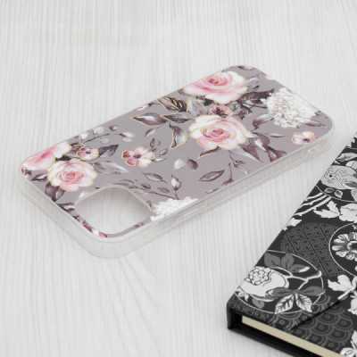 Husa pentru iPhone 15 Plus - Techsuit Marble Series - Bloom of Ruth Gray - 4