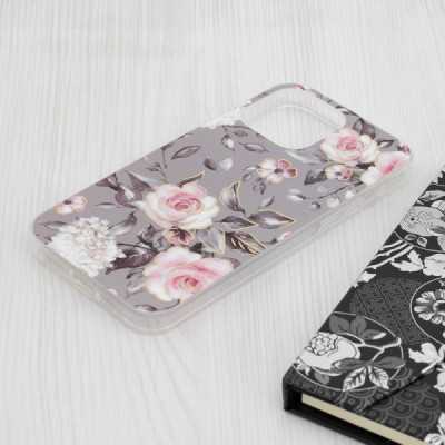 Husa pentru iPhone 15 Pro Max - Techsuit Marble Series - Bloom of Ruth Gray - 3