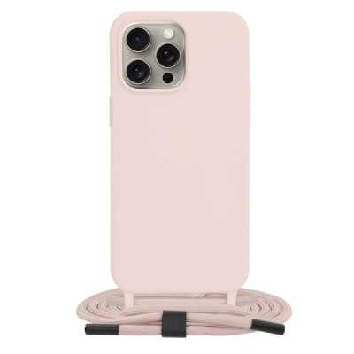 Husa pentru iPhone 15 Pro Max - Techsuit Crossbody Lanyard - Pink - 1