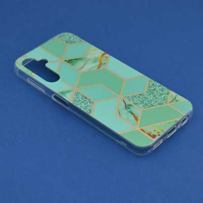 Husa pentruSamsung Galaxy A14 4G / A14 5G - Techsuit Marble Series - Green Hex - 2