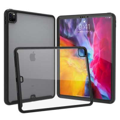 Husa pentru iPad Pro 12.9 (2018 / 2020 / 2021 / 2022) + Folie - Techsuit Defense360 Pro - Black - 1