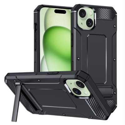 Husa pentru iPhone 15 - Techsuit Hybrid Armor Kickstand - Black - 1