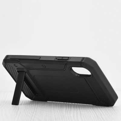 Husa pentru iPhone X, iPhone 10 - Techsuit Hybrid Armor Kickstand - Black - 3