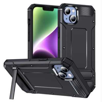 Husa pentru iPhone 14 Plus - Techsuit Hybrid Armor Kickstand - Black - 1