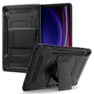 Husa pentru Samsung Galaxy Tab S9 - Spigen Tough Armor Pro - Black - 1