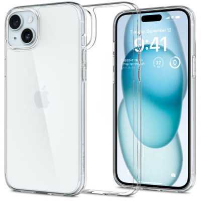 Husa pentru iPhone 15 - Spigen Air Skin Hybrid - Crystal Clear - 1