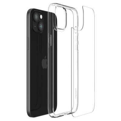 Husa pentru iPhone 15 - Spigen Air Skin Hybrid - Crystal Clear - 7