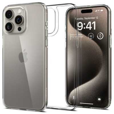 Husa pentru iPhone 15 Pro Max - Spigen Air Skin Hybrid - Crystal Clear - 1