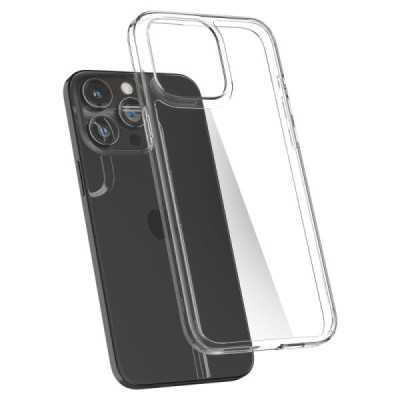 Husa pentru iPhone 15 Pro Max - Spigen Air Skin Hybrid - Crystal Clear - 4