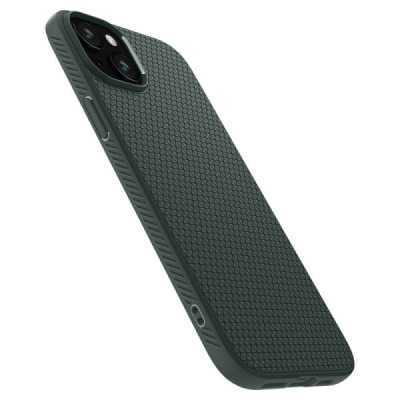 Husa pentru iPhone 15 - Spigen Liquid Air - Abyss Green - 4