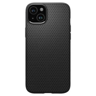 Husa pentru iPhone 15 Plus - Spigen Liquid Air - Matte Black - 2