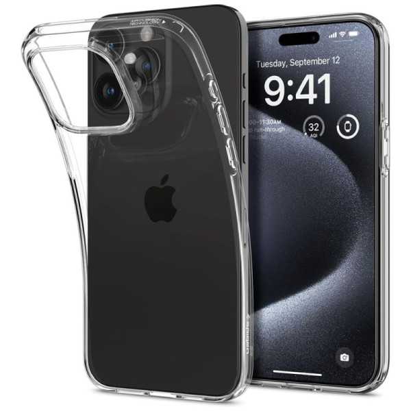 Husa pentru iPhone 15 Pro - Spigen Liquid Crystal - Clear