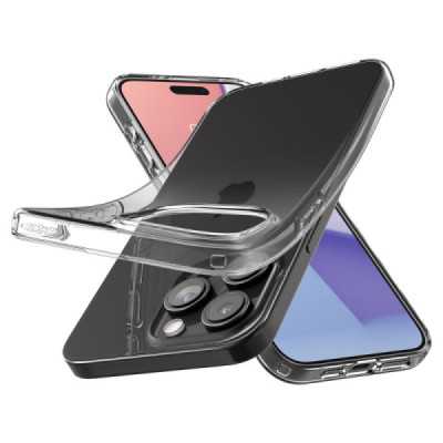 Husa pentru iPhone 15 Pro - Spigen Liquid Crystal - Clear - 5