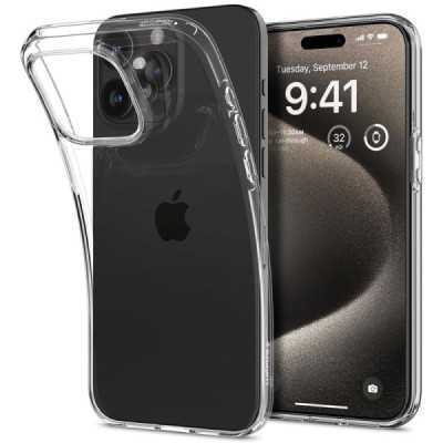 Husa pentru iPhone 15 Pro Max - Spigen Liquid Crystal - Clear - 1