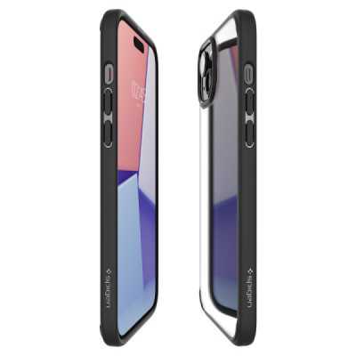 Husa pentru iPhone 15 Plus - Spigen Ultra Hybrid - Matte Black - 5