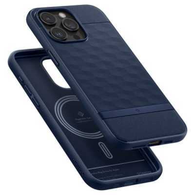 Husa pentru iPhone 15 Pro Max - Spigen Caseology Parallax MagSafe - Midnight Blue - 4