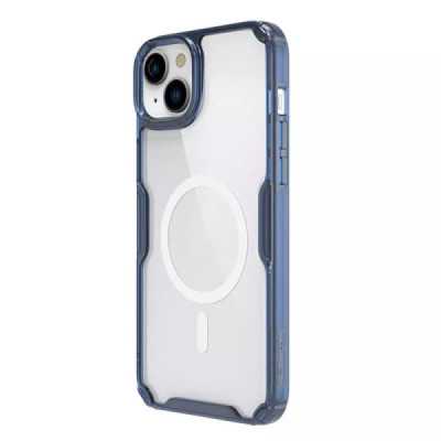 Husa pentru iPhone 15 Plus - Nillkin Nature TPU MagSafe Case - Blue - 3