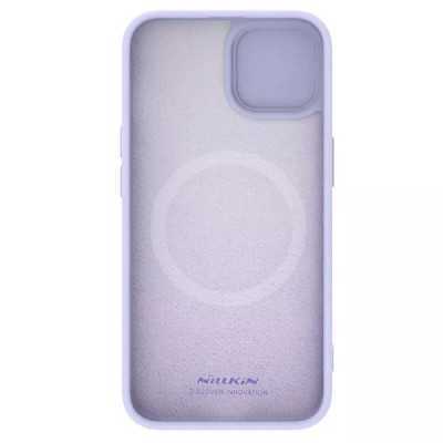 Husa pentru iPhone 15 Plus - Nillkin CamShield Silky MagSafe Silicone - Misty Purple - 7