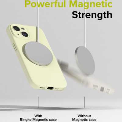 Husa pentru iPhone 15 - Ringke Silicone Magnetic - Stone - 5