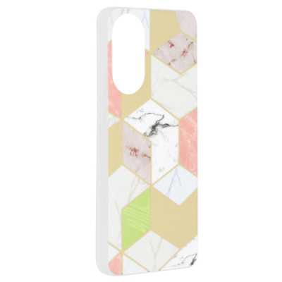 Husa pentru Oppo A78 4G - Techsuit Marble Series - Purple Hex - 6