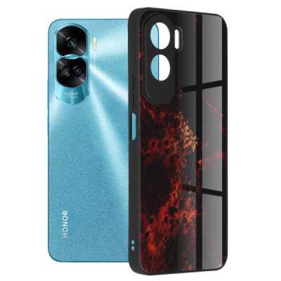 Husa pentru Honor 90 Lite - Techsuit Glaze Series - Red Nebula - 1