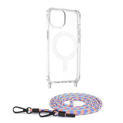 Husa pentru iPhone 14 - Techsuit Acrylic MagSafe Crossbody - Colorful - 1