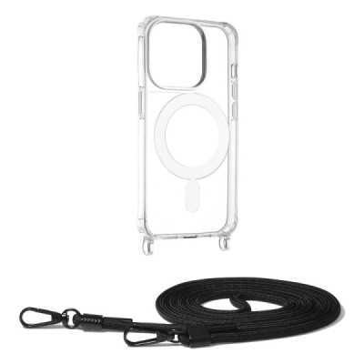 Husa pentru iPhone 15 Pro - Techsuit Acrylic MagSafe Crossbody - Black - 1