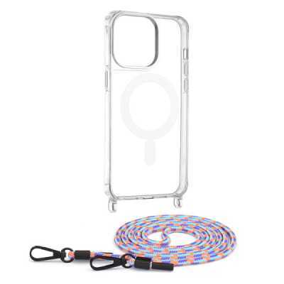 Husa pentru iPhone 15 Pro Max - Techsuit Acrylic MagSafe Crossbody - Colorful - 1