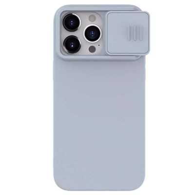 Husa pentru iPhone 15 Pro - Nillkin CamShield Silky MagSafe Silicone - Star Grey - 1