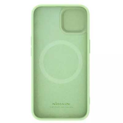 Husa pentru iPhone 15 - Nillkin CamShield Silky MagSafe Silicone - Mint Green - 7