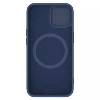 Husa pentru iPhone 15 - Nillkin CamShield Silky MagSafe Silicone - Midnight Blue - 7