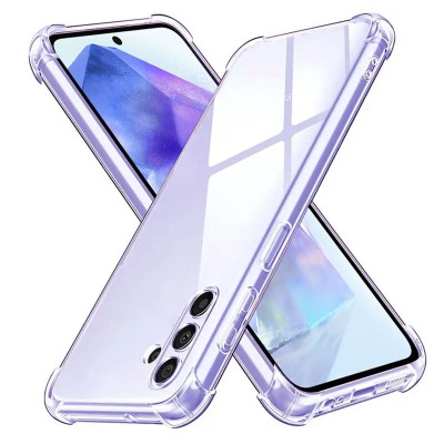 Husa Samsung Galaxy A55 5G Techsuit Shockproof Clear Silicone, transparenta - 1 Husa Samsung Galaxy A55 5G Techsuit Shockproof Clear Silicone, transparenta - 1