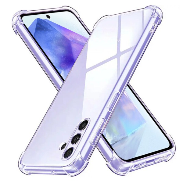 Husa Samsung Galaxy A55 5G Techsuit Shockproof Clear Silicone, transparenta