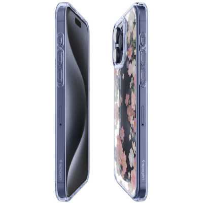 Husa pentru iPhone 15 Pro - Spigen Ultra Hybrid - Blossom - 4