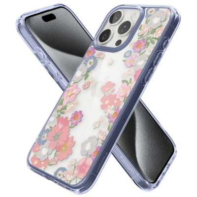 Husa pentru iPhone 15 Pro - Spigen Ultra Hybrid - Blossom - 5