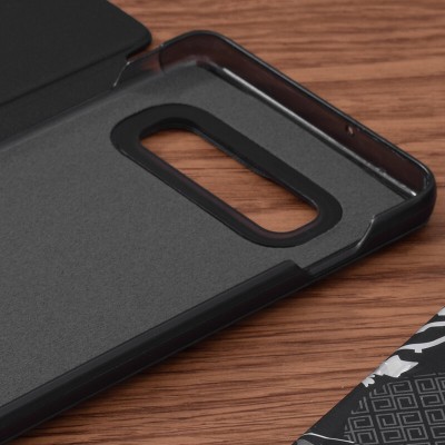 Husa Samsung Galaxy A50 Eco Leather View flip tip carte, negru - 4 Husa Samsung Galaxy A50 Eco Leather View flip tip carte, negru - 4