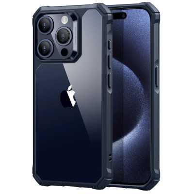 Husa pentru iPhone 15 Pro Max - ESR Air Armor - Clear Dark Blue - 1